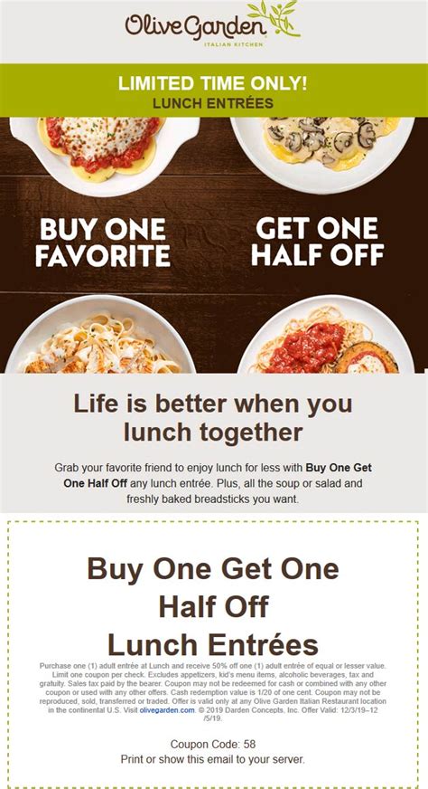 com, paste the discount code into the specified promotional code box. . Olive garden coupons in sunday paper